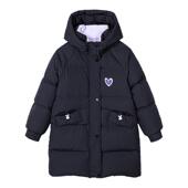 富罗迷儿童羽绒服女童装 加厚好看红色宝宝外套 青少年女款 冬季 新款