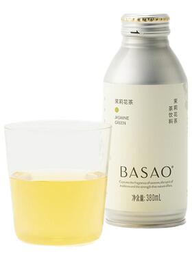 【达播推荐】 BASAO茶饮料青/黑乌龙茉莉花无糖茶380mI*12罐