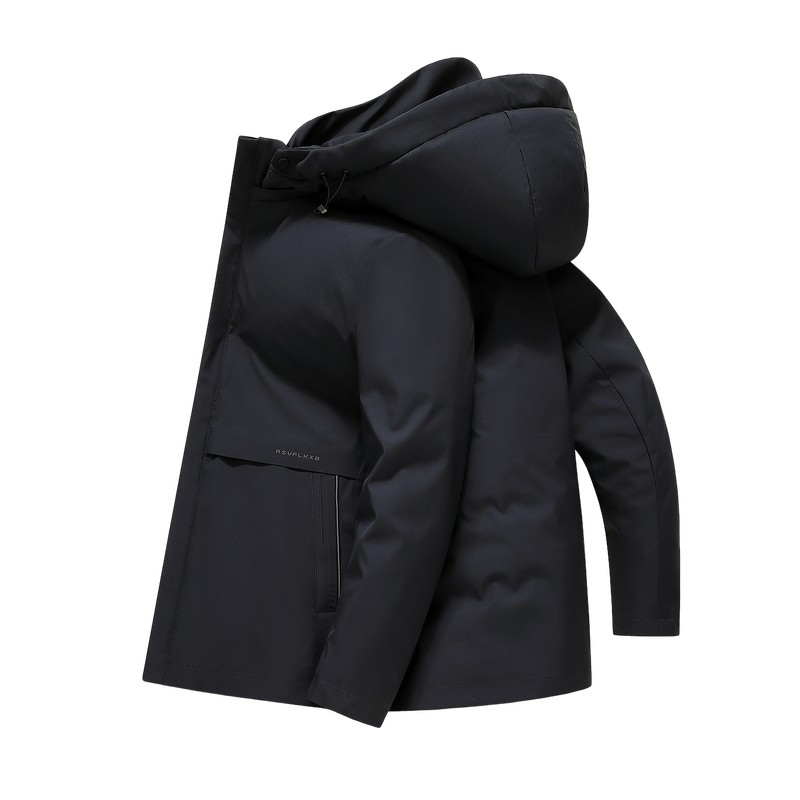 雪中飞2025冬新款男士90鹅绒三合一短款羽绒服商务时尚休闲百搭暖