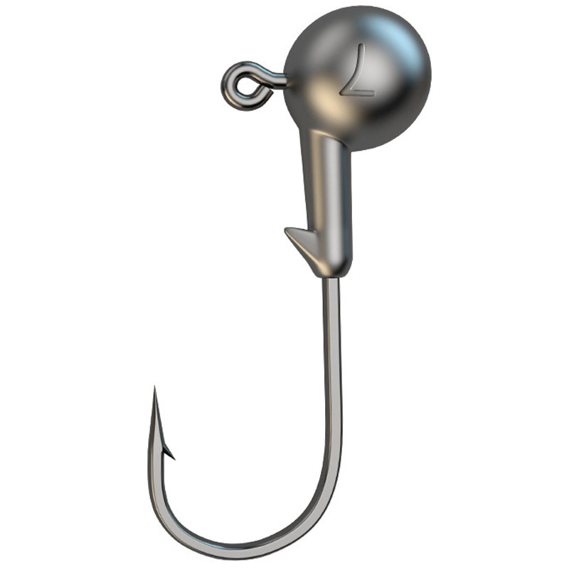 路亚4倍加强铅头钩50枚足克野海钓远投翘嘴鳜鲈鱼软虫饵血槽罐装