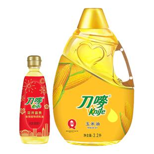 刀唛花开富贵500ml食用植物调和油家用炒菜烹饪调味玉米油花生油