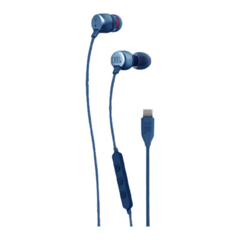 JBL T310C有线耳机Typec接口入耳式线控适用手机苹果华为游戏降噪