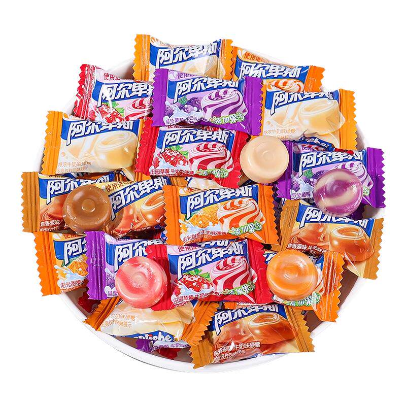 阿尔卑斯硬糖草莓咖啡牛奶喜糖结婚糖果年货节混合口味散装小零食