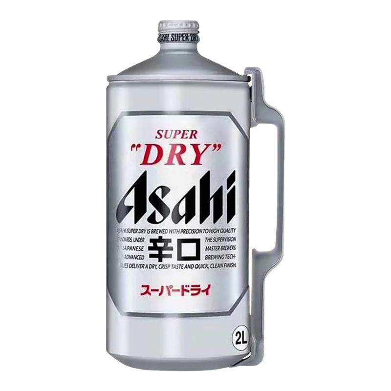 日本原装进口Asahi/朝日啤酒辛口超爽生啤啤酒2L桶装爽口精酿啤酒