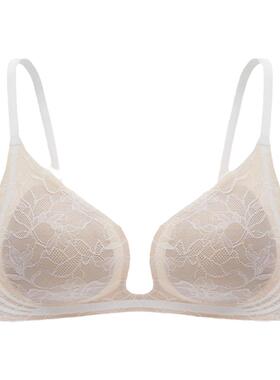 【花海】伊维斯内衣女小胸微聚拢软支撑海豚杯无钢圈胸罩蕾丝文