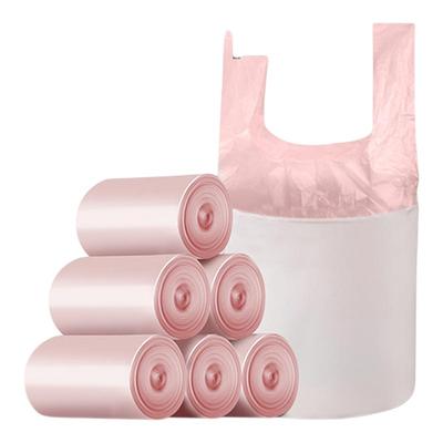 百补优选固成桌面垃圾袋小号家用迷你手提背心式30x39cm小塑料袋