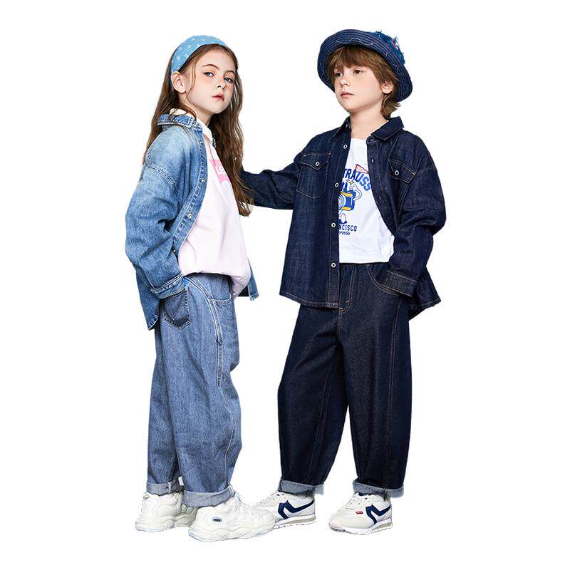 【软牛仔弯刀裤】李维斯童装男女童牛仔裤儿童裤子2026新款休闲裤