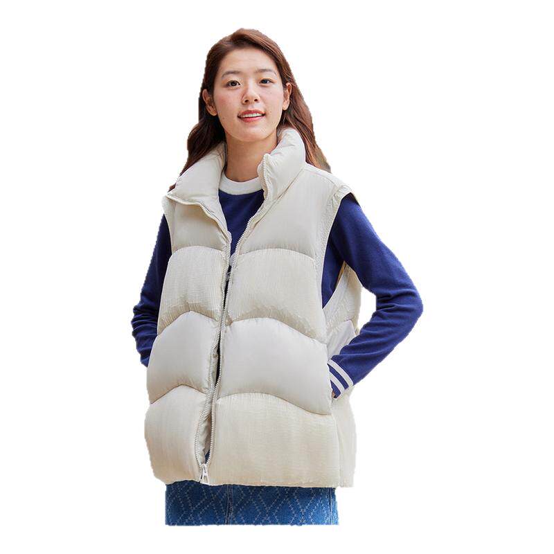 美特斯邦威短款羽绒服女冬季新款时尚舒适百搭潮流马甲时尚上衣