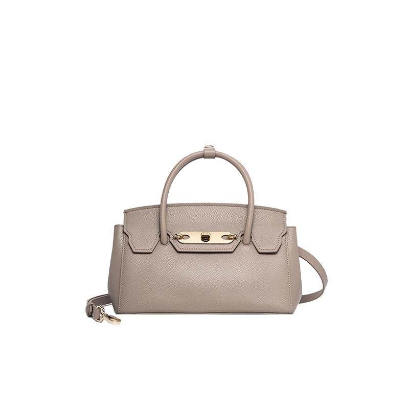 圣诞礼物ELLE女包真皮铂金包包女士手提包腋下斜挎包妈妈包单肩包