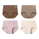 收腹三角裤 全棉抗菌裆大码 女士纯棉美拉德色2025新款 猫人高腰内裤