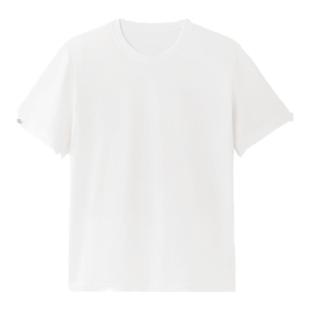 全棉时代T恤情侣短袖 男女7A抗菌圆领纯棉百搭高配简约100%全棉