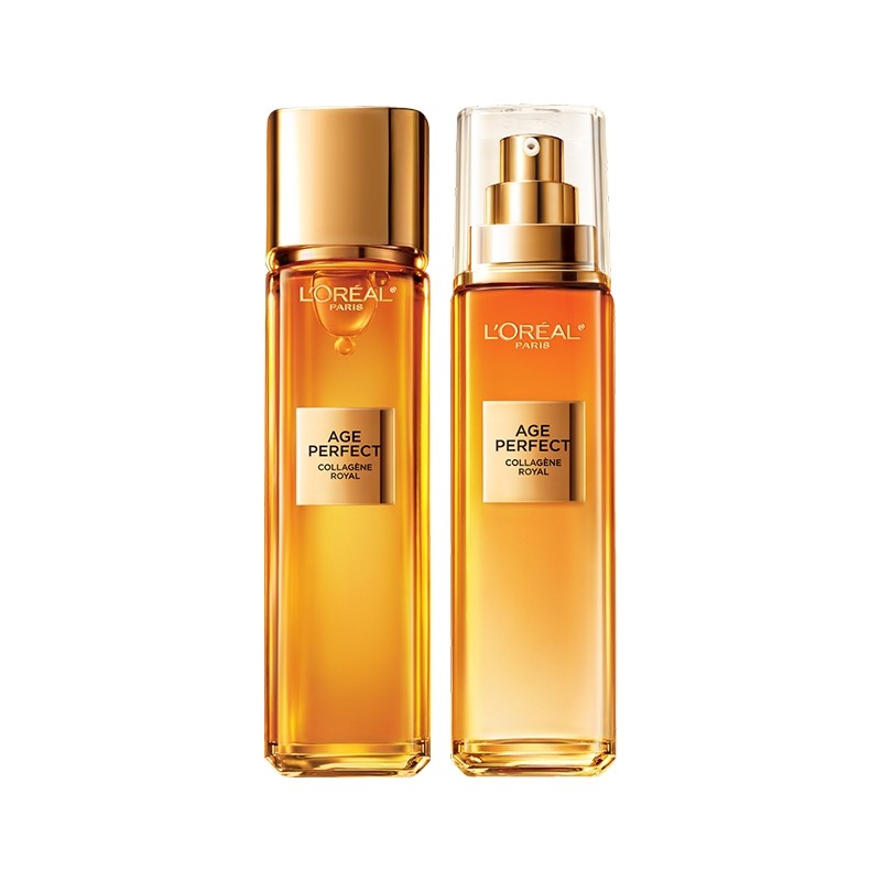 欧莱雅小蜜罐花蜜胶原水乳套装护肤品水乳面霜洁面紧致抗皱抗老B