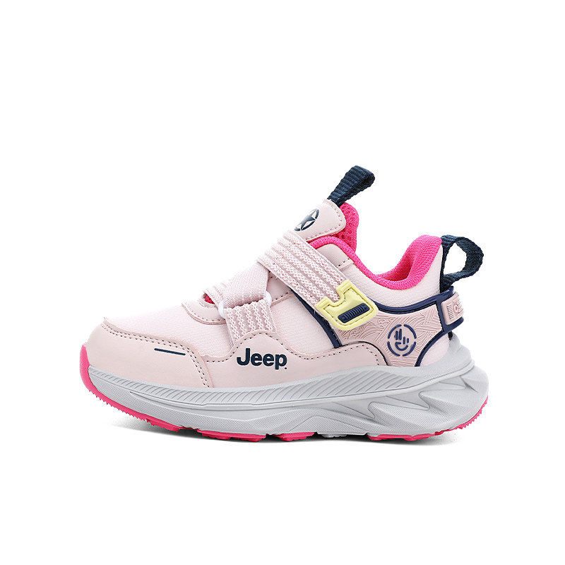 Jeep女童鞋2025秋季新款男孩儿童运动鞋子女童中大童轻便跑步鞋