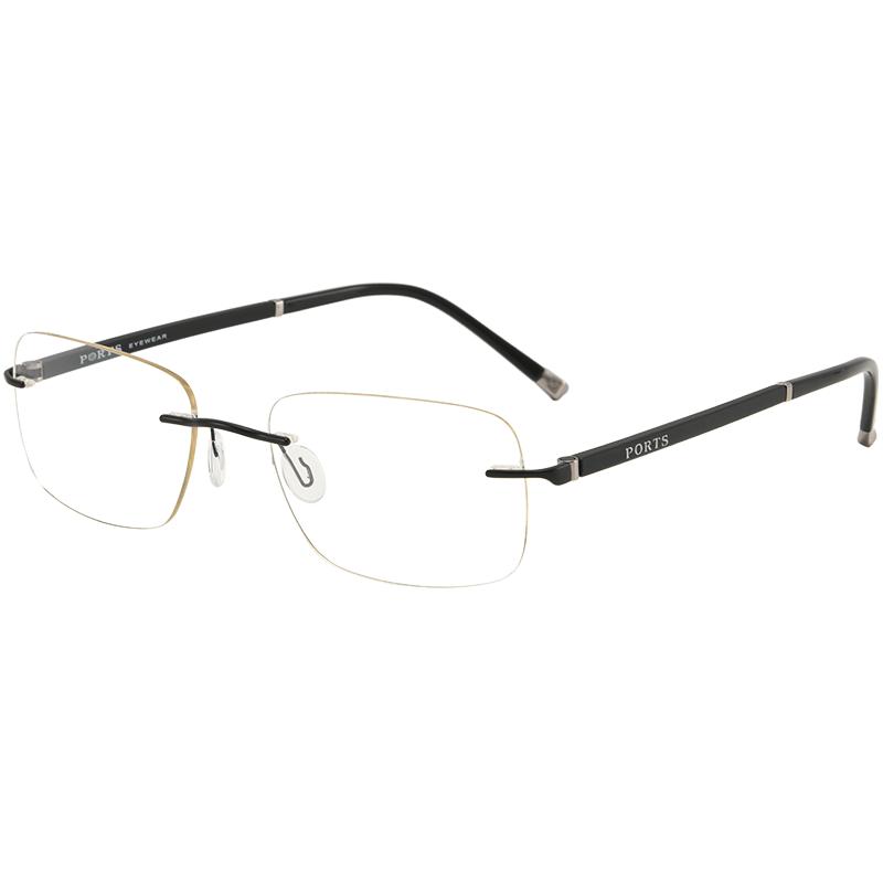 PORTS眼镜框时尚板材无框眼镜商务近视镜男光学POM11603/11604