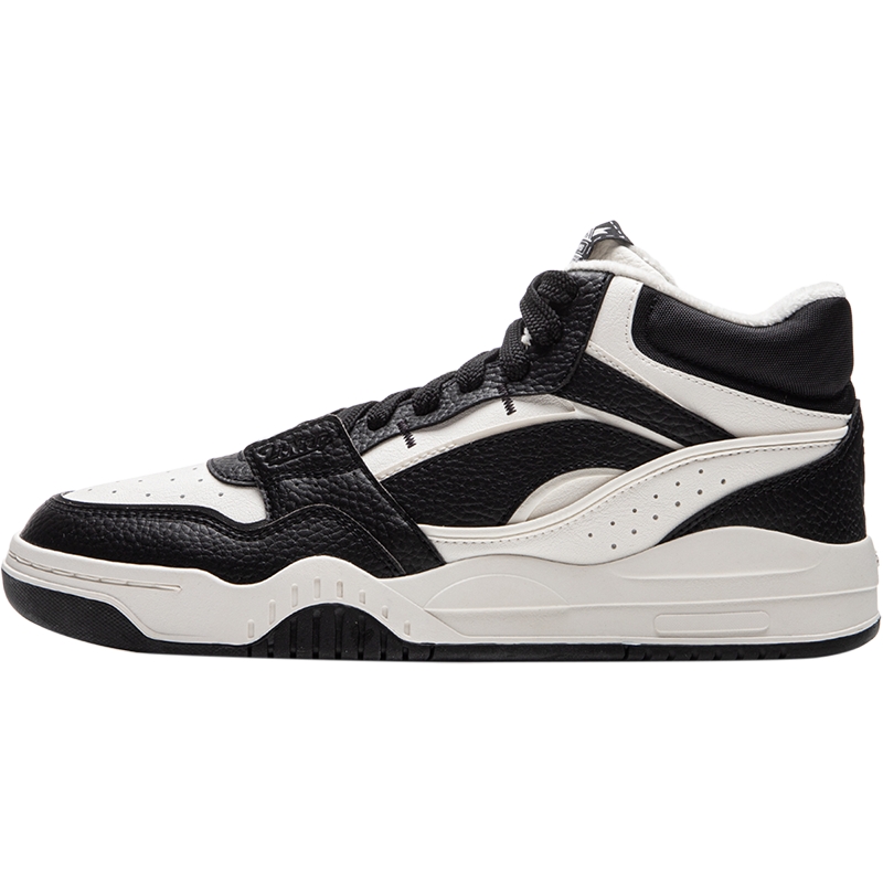 李宁月白男中帮板鞋休闲鞋运动鞋