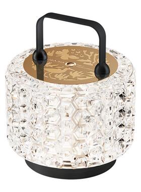 奥斯哥纳水晶钻感轻奢充电装饰台灯床头氛围灯乔迁送女生礼物莫奈