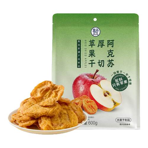 盒马 阿克苏厚切苹果干 600g