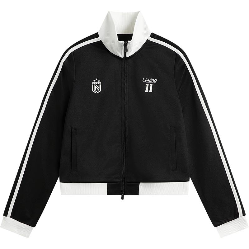 李宁女子美式正肩短款外套