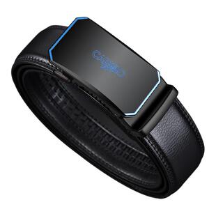 卡帝乐鳄鱼皮带男士 腰带潮流 真皮自动扣腰带年轻人商务纯牛皮裤