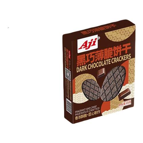 AJI黑巧薄脆饼干巧克力华夫脆