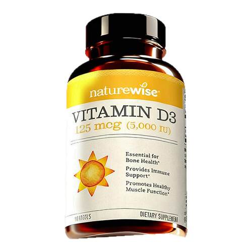 Naturewise阳光瓶维生素d3活性维生素d5000iu备d孕妇成人vd维d3