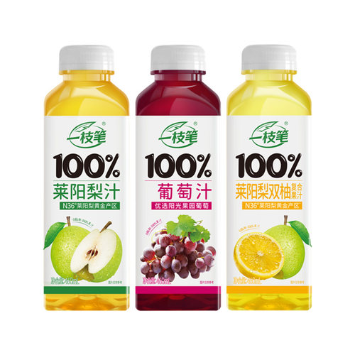 一枝笔100%莱阳梨汁460ml*15瓶