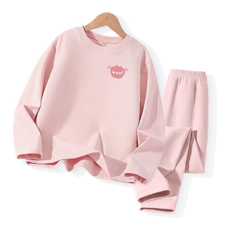 红豆儿童秋冬款秋衣秋裤睡衣套装