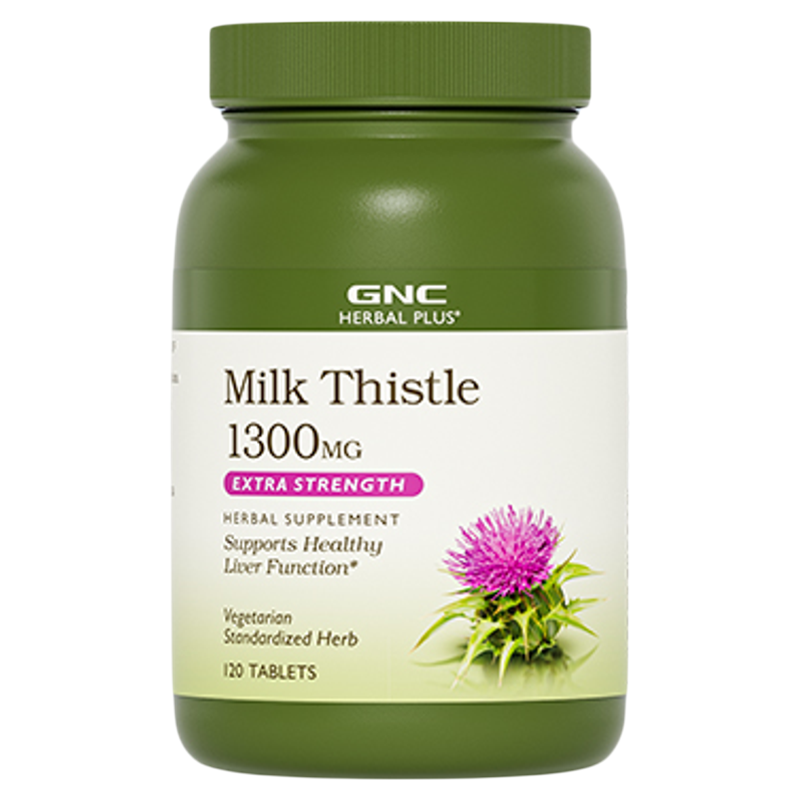 gnc护肝片奶蓟草1300mg120粒迷你