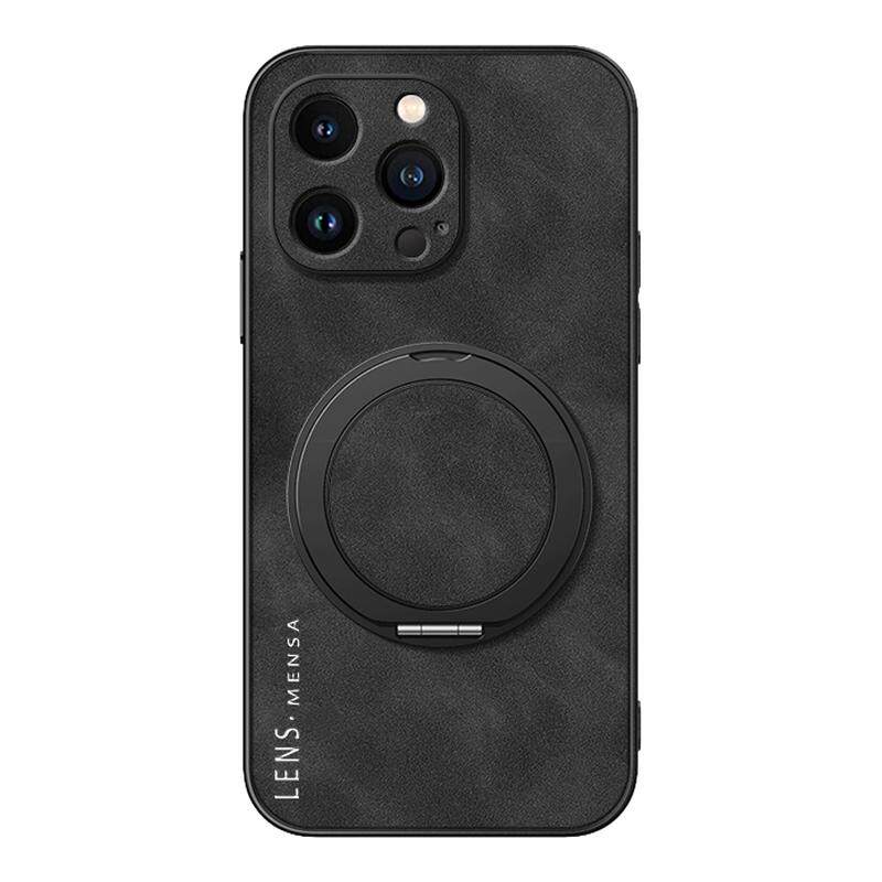 适用苹果17手机壳iphone16promax新款15/17air/13旋转支架14男款磁吸12羊巴皮11软x外壳xsmax潮流英文8plus - 实物图