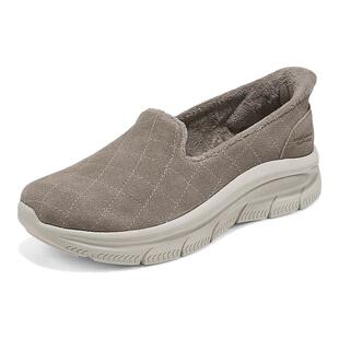 斯凯奇闪穿鞋|冬季女鞋健步鞋一脚蹬浅口单鞋加绒保暖棉鞋休闲鞋