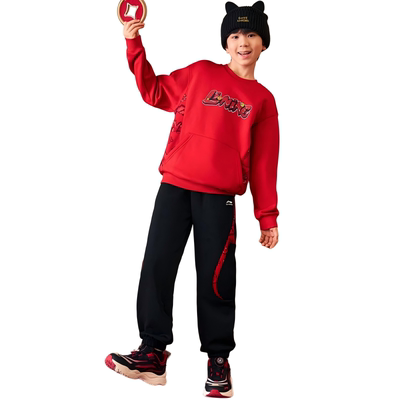 李宁儿童男女中小大童套装卫衣
