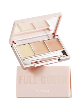 everbab艾蓓拉以点盖全三色遮瑕膏遮盖斑点脸部黑眼圈痘印遮暇盘