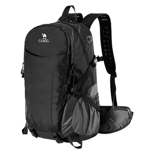 骆驼双肩包轻便户外登山包男女大容量旅行包徒步背包跑步运动书包