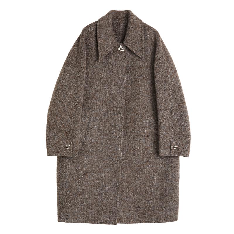 ELLE绵羊毛双面呢大衣