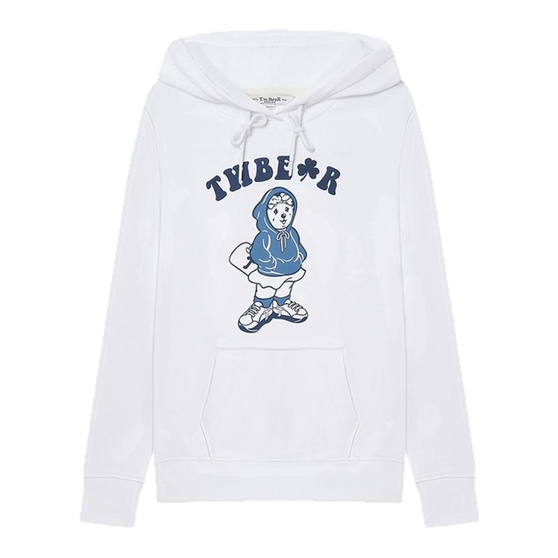TeenieWeenie小熊奥莱连帽套头卫衣秋季学院风宽松休闲运动款上衣