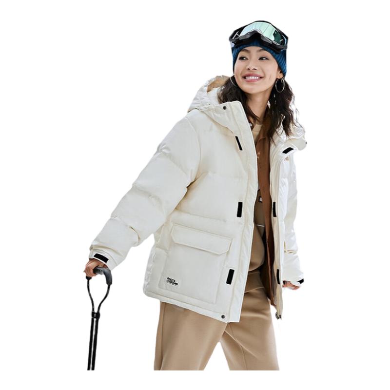 卡帕连帽中长款男女同款羽绒服