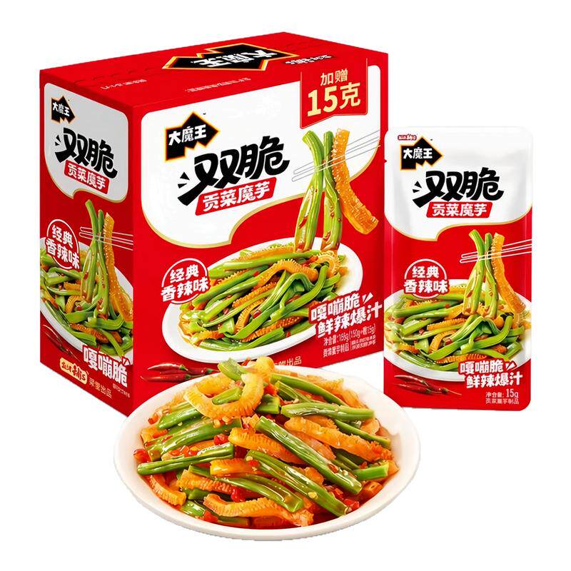 盐津铺子脆爽贡菜魔芋爽15g*32包