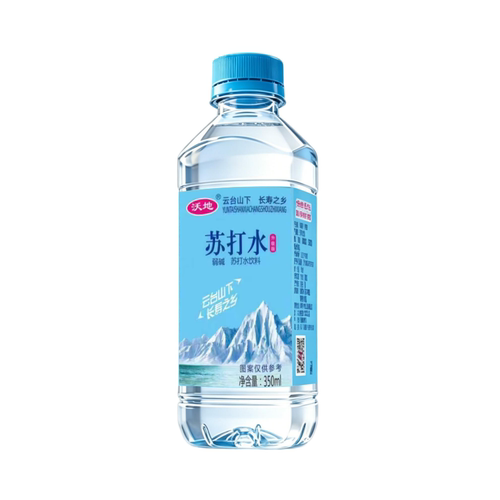 苏打水弱碱350ml*24瓶0糖0脂原味夏季解暑解渴饮料批发包邮到家