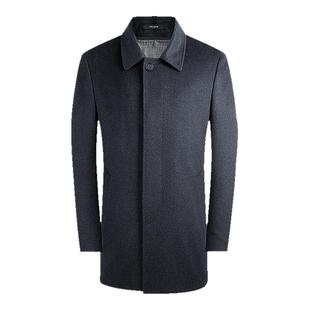 【羊绒羊毛+桑蚕丝】雅戈尔冬季男士可拆卸鹅绒内胆翻领保暖大衣