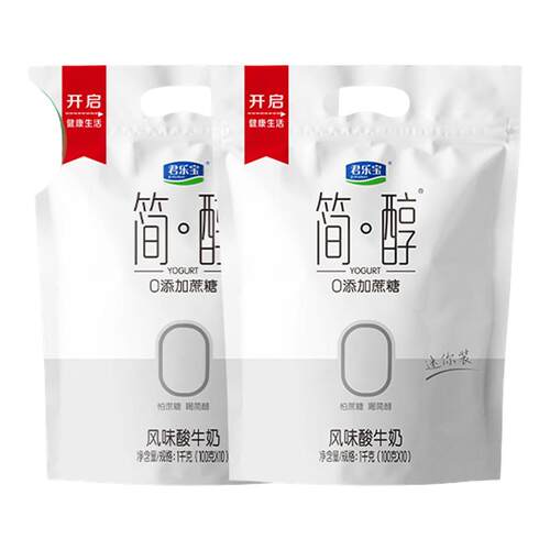 君乐宝简醇0蔗糖风味酸奶