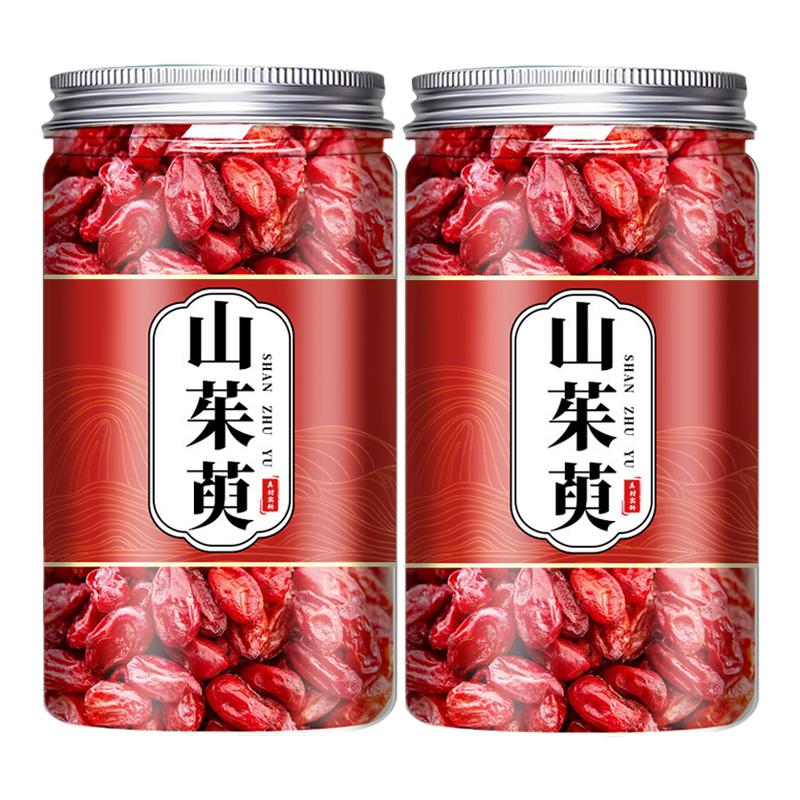 野生特级山茱萸中药材正品500g官方旗舰店山萸肉泡水喝功效与作用