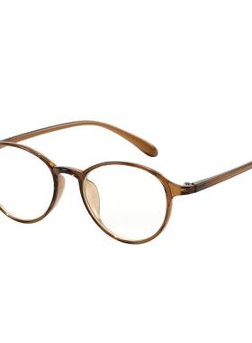 FENCH欧阳娜娜同款小鹿棕圆框眼镜女防蓝光超轻显脸小素颜神器