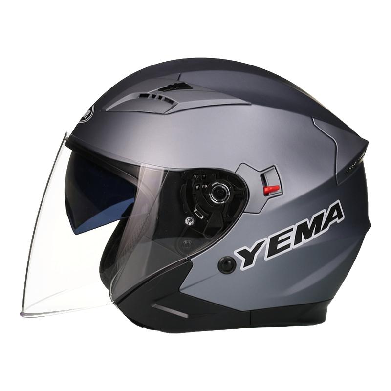 3C认证野马头盔电动摩托车男女四季半盔双镜电瓶保暖安全帽新国标