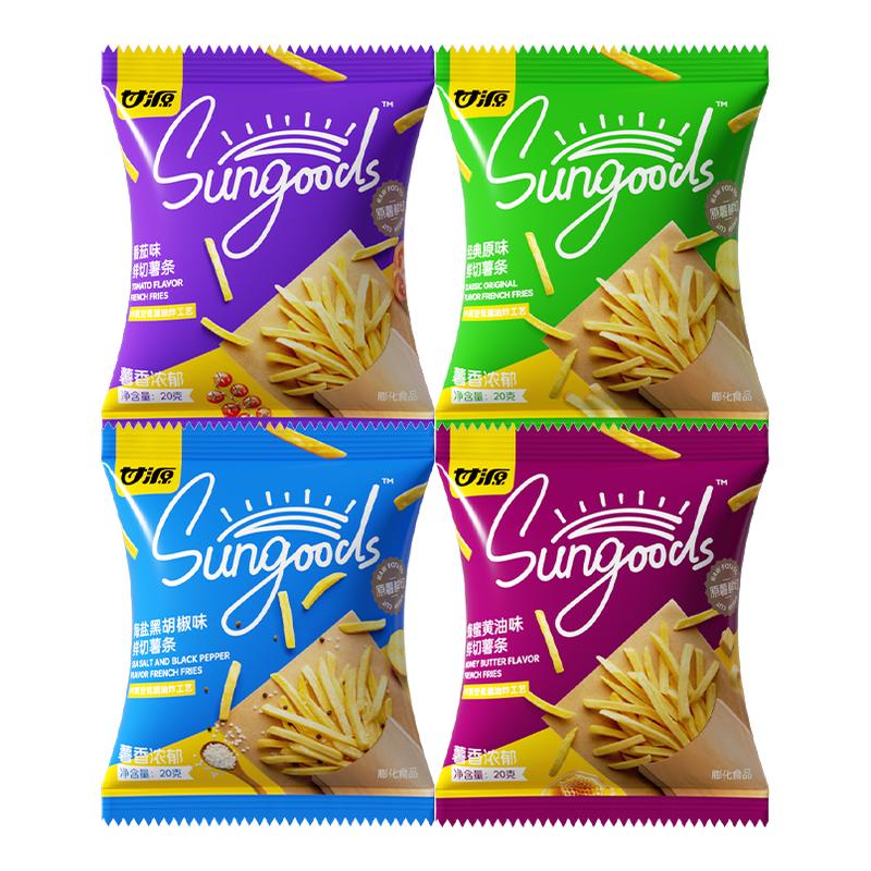 甘源蜂蜜黄油味鲜切香脆薯条原味番茄味薯片解馋追剧休闲零食小吃