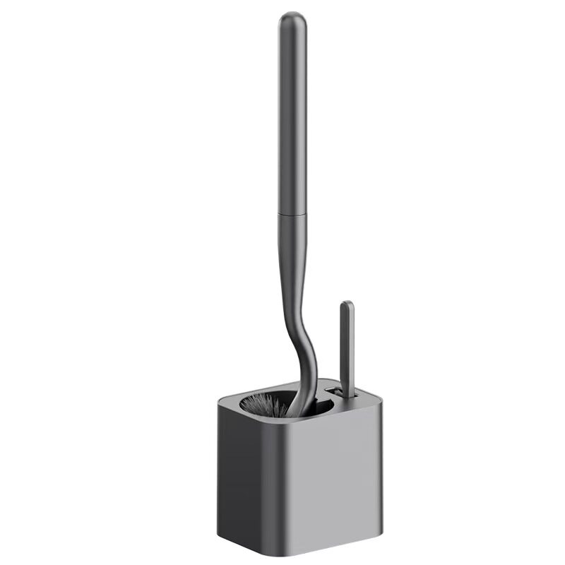 枪灰色马桶刷免打孔厕所刷子家用长手柄清洁套装卫生间洗马桶神器