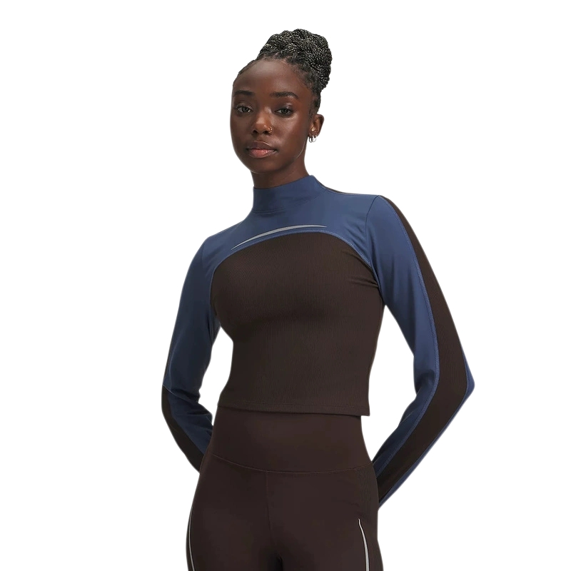 UA安德玛冬季Halo女士圆领半高领训练运动长袖紧身衣6005980-246