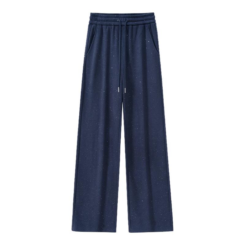 onemore加绒裤子女亮片设计感