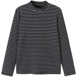 童装 秋冬款 男童女童潮 T恤中大童宝宝高领打底衫 巴拉巴拉儿童长袖