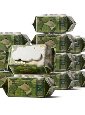 babycare山茶新生柔湿巾80抽婴儿手口湿巾新生儿专用