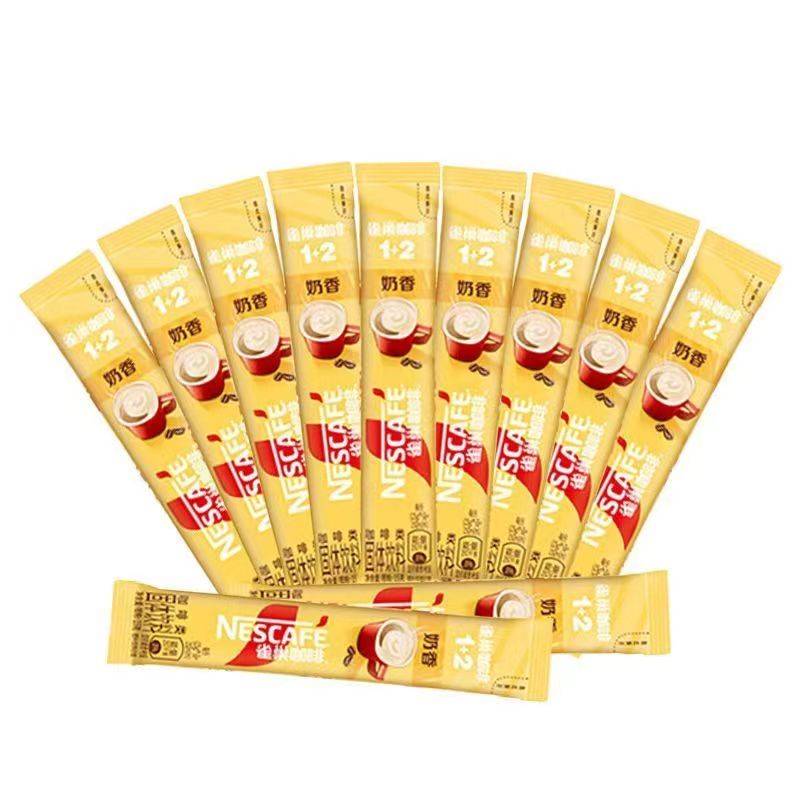 100杯雀巢咖啡三合一原味90条盒装低糖意式蓝山拿铁美式混合100条